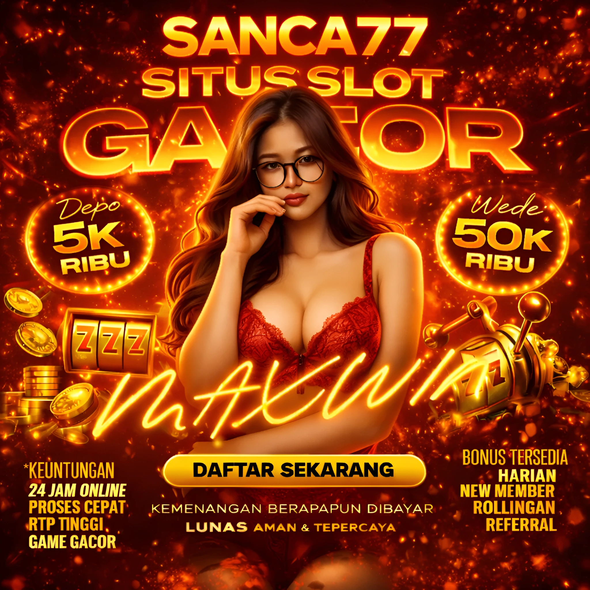 SANCA77 💰 Nabung Receh Jadi Maxwin Investasi Slot & Togel Gacor 2026!